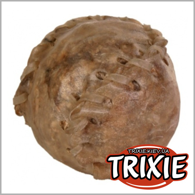 ТРИКСИ Украина - Мяч из бычьей жилы для собак TRIXIE  (4,5см 70g *10шт/уп)