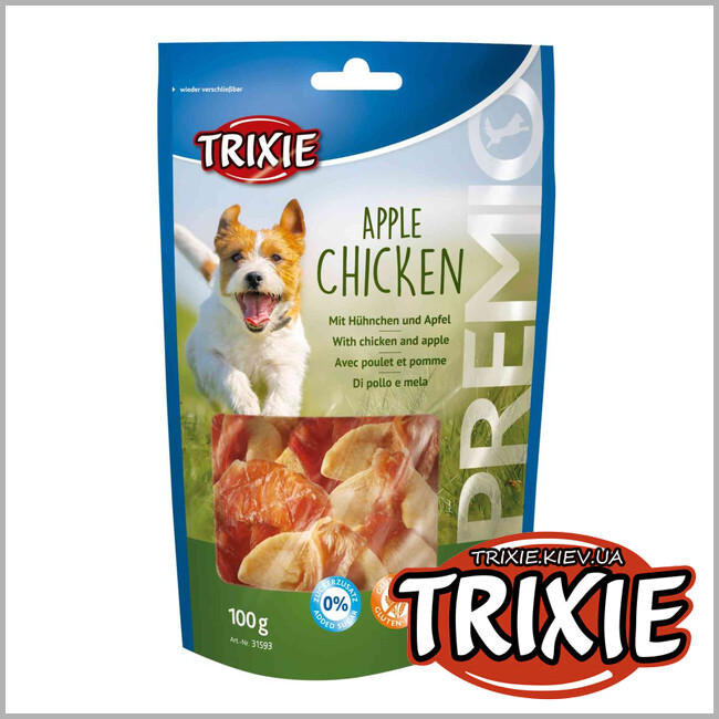 ТРИКСИ Украина - Лакомство для собак Trixie 31593 PREMIO Apple Chicken курица и яблоко 100г