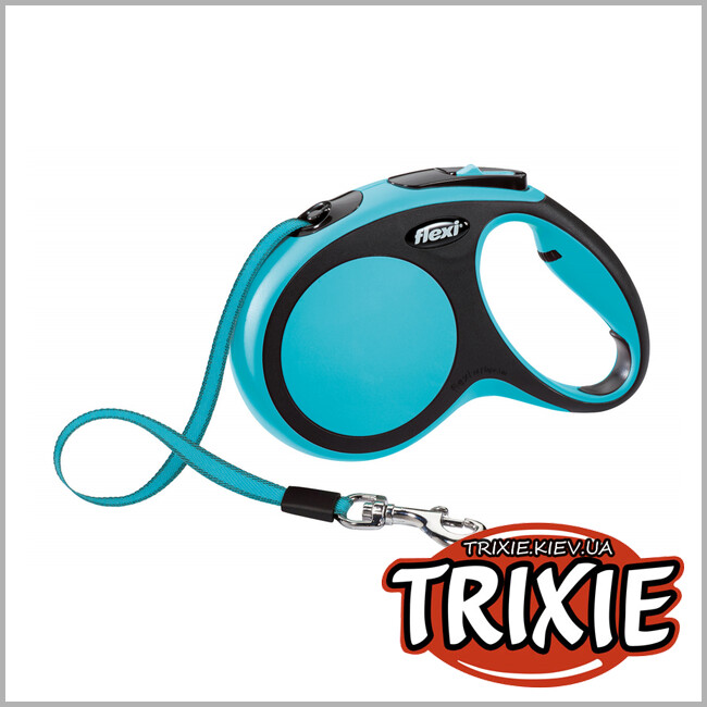 ТРИКСИ Украина - Флекси TRIXIE - New COMFORT (M: 5 м/25 кг, синий)