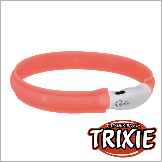 ТРИКСИ Украина - Светящийся ошейник для собак TRIXIE (Размер: 50см/25мм)