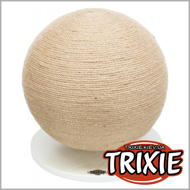 ТРІКСІ Україна - Кігтеточка для кішок Trixie (на дерев'яній опорній плиті з джутом ø 29*31 см.)
