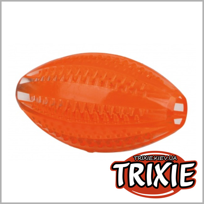 ТРИКСИ Украина -  TPR массажный мяч-регби для собак TRIXIE - Denta Fun