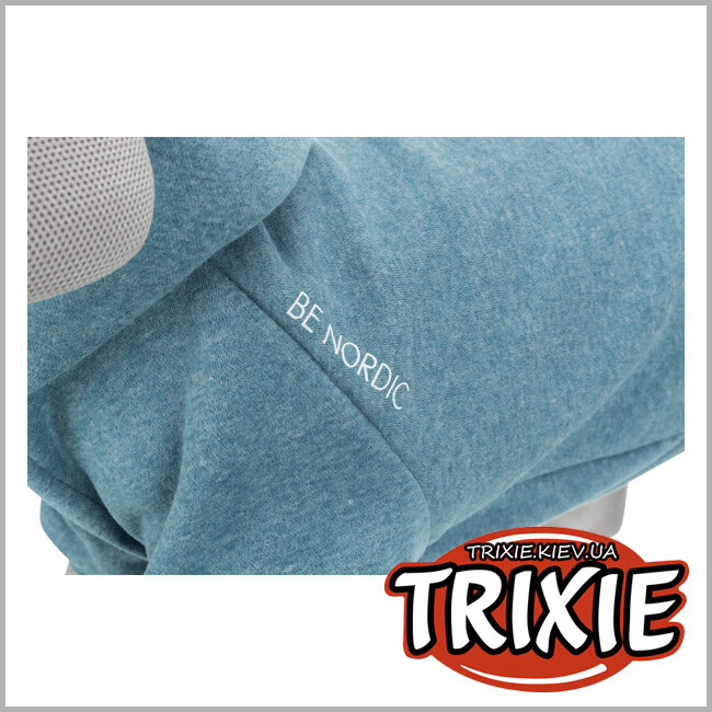 ТРИКСИ Украина - Худи для собак Trixie 680707 BE NORDIC с капюшоном "Flensburg", М: 50см, петроль