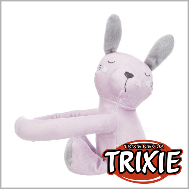 ТРИКСИ Украина - Набор коврик / мишка Trixie  Junior (плюш 75*50см серый/сиренев)
