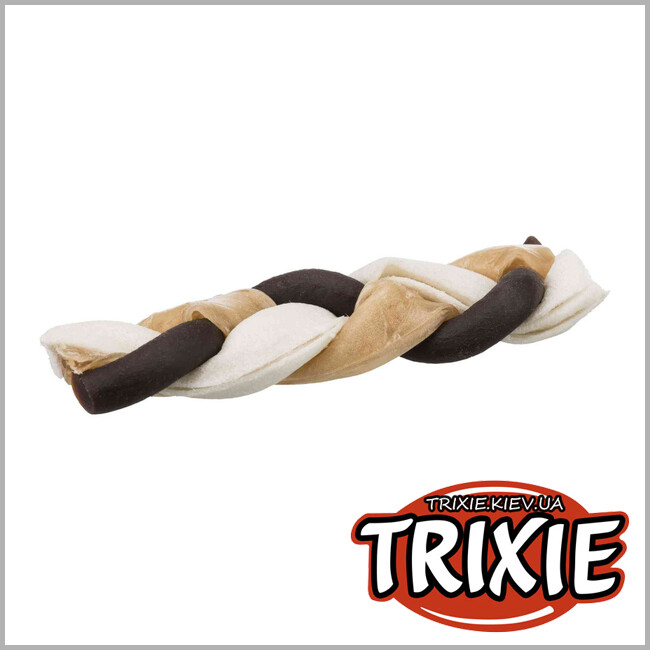ТРИКСИ Украина - Лакомство-косичка Beef Chewing Braids-Trixie (12см./110гр, уп.2шт)