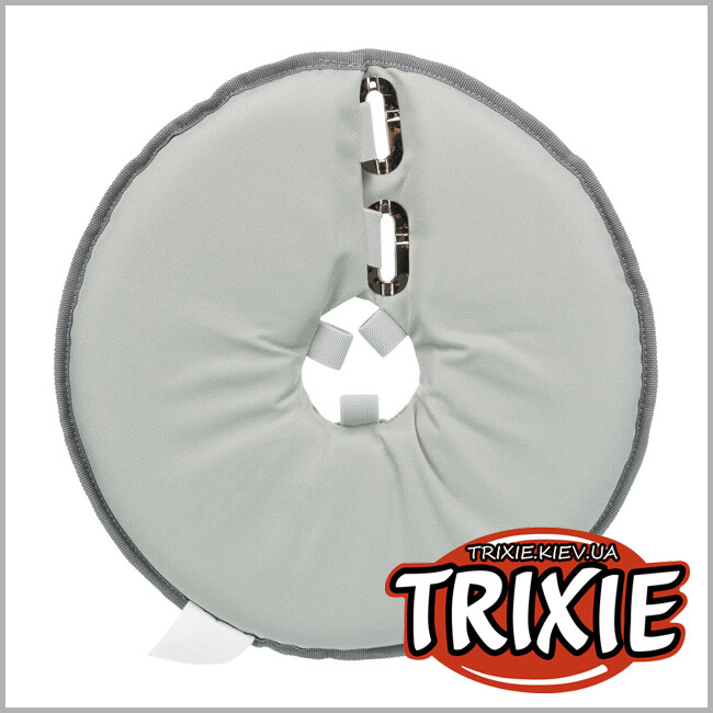 ТРИКСИ Украина - Защитный ошейник для собак Trixie 19422, полиэстер/поролон, XS: 23-27см/13см, серый