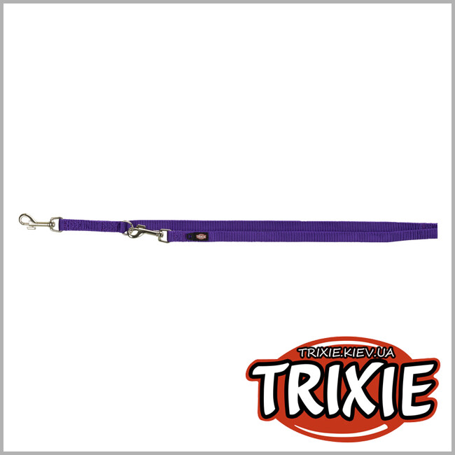 ТРИКСИ Украина - Поводок-перестежка Premium-TRIXIE (XS–S: 2,00м/15мм, фиолет)
