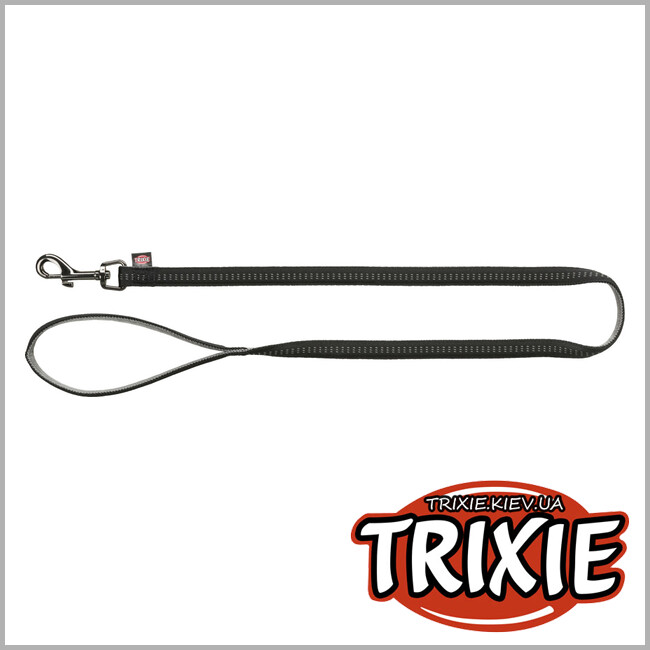 ТРИКСИ Украина - Поводок Softline Elegance - TRIXIE (S: 1.00м/15мм, черный/графит)