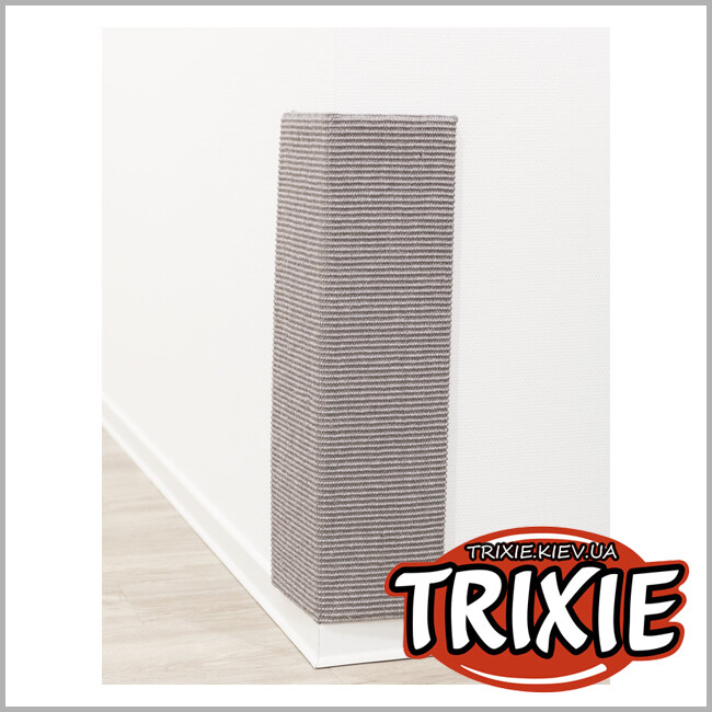 ТРІКСІ Україна - Кігтеточка-дошка XXL для стін та кутів кімнати TRIXIE (38 × 75 см, колір: сірий)