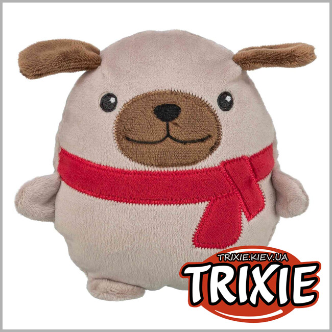 ТРИКСИ Украина - Игрушка "Рождественский пес" Trixie 92600 для собак плюш 16 см