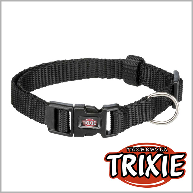 ТРИКСИ Украина - Ошейник для собак Trixie 201321 "Premium", XS-S: 22-35см/10мм, черный