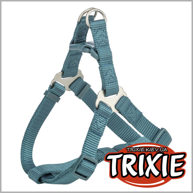 ТРИКСИ Украина - Шлей для собак Trixie 204632 "Premium "One Touch", L: 65-80см/25мм, петроль