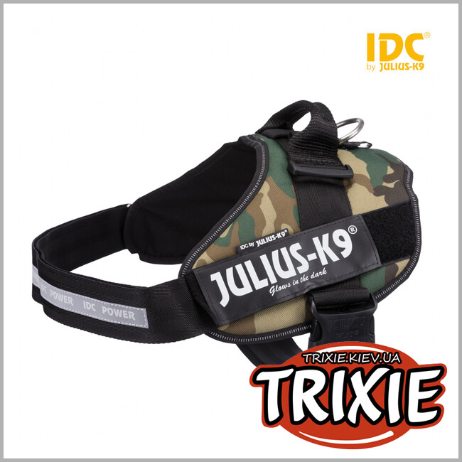 ТРІКСІ Україна - Шлея тренір. д/цуценят Julius-K9® IDC-TRIXIE (82-115см/50мм, камуфляж)