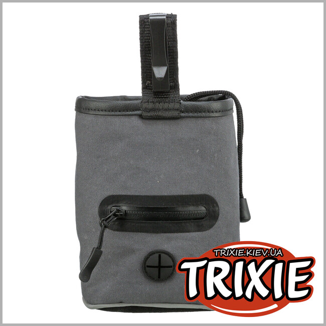 ТРИКСИ Украина - Сумка для лакомства 32287 2 в 1 на пояс Trixie с клипсой/контейнером для пакетов 9х15см