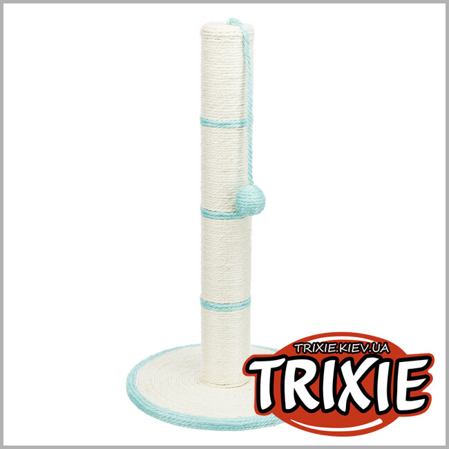 ТРІКСІ Україна - Дряпка-стовпчик для котів Trixie 4310 з іграшкою на мотузці сизаль 35х62 см