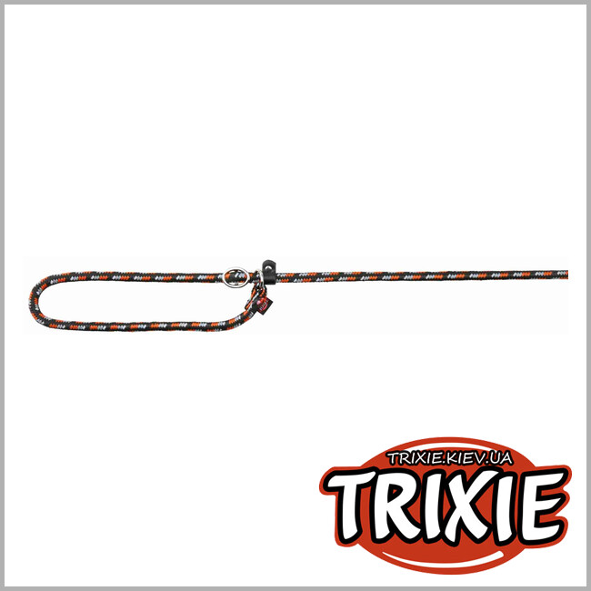 ТРІКСІ Україна - Поводок-зашморг для тварин Trixie 14495 "Mountain Rope",S-M: 1.70м/8мм,чорний/помананчевий