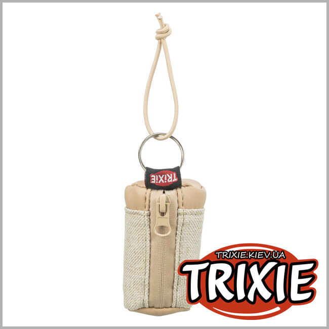 ТРИКСИ Украина - Диспенсер Trixie 22858 с пакетами для фекалий холст с искусственной кожей 1 упаковка 20 пакетов