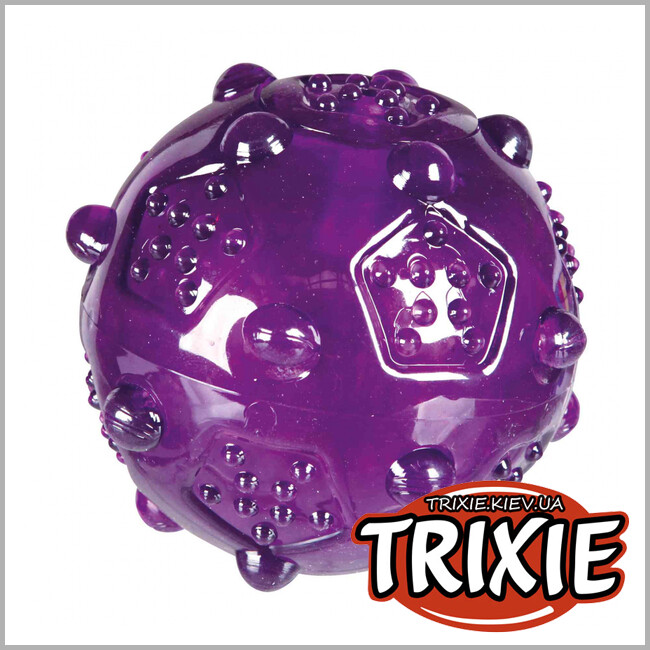 ТРИКСИ Украина - Мяч с шипами со звуком для собак TRIXIE (Каучук TPR 8см)