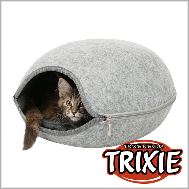 ТРИКСИ Украина - Открывающийся лежак пещера Trixie Luna Cave ( 2в1 с молнией 40*24*46 cм)