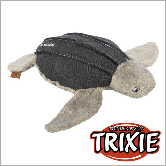 ТРИКСИ Украина - Игрушка Trixie 36062 для собак BE NORDIC Черепаха Хауке полиэстер/хлопок серый 34см