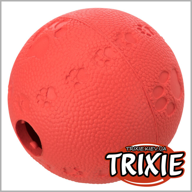 ТРИКСИ Украина - Мячик для лакомства животных Trixie 41365 (резина), 6см