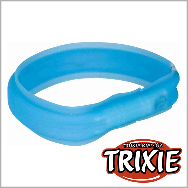 ТРИКСИ Украина - Ошейник светящийся TRIXIE (USB, 50 см/30 мм, синий)