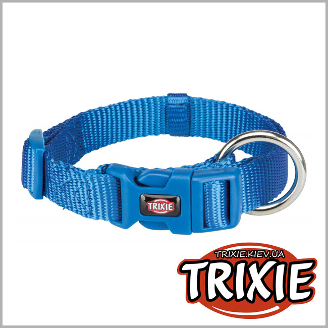 ТРИКСИ Украина - Ошейник Premium-TRIXIE (30–45см/15мм, синий)