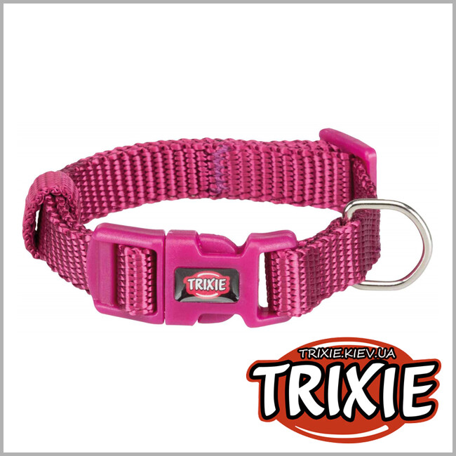 ТРИКСИ Украина - Ошейник Premium-TRIXIE  (нейлон 15–25см/10мм,  светло-лиловый)