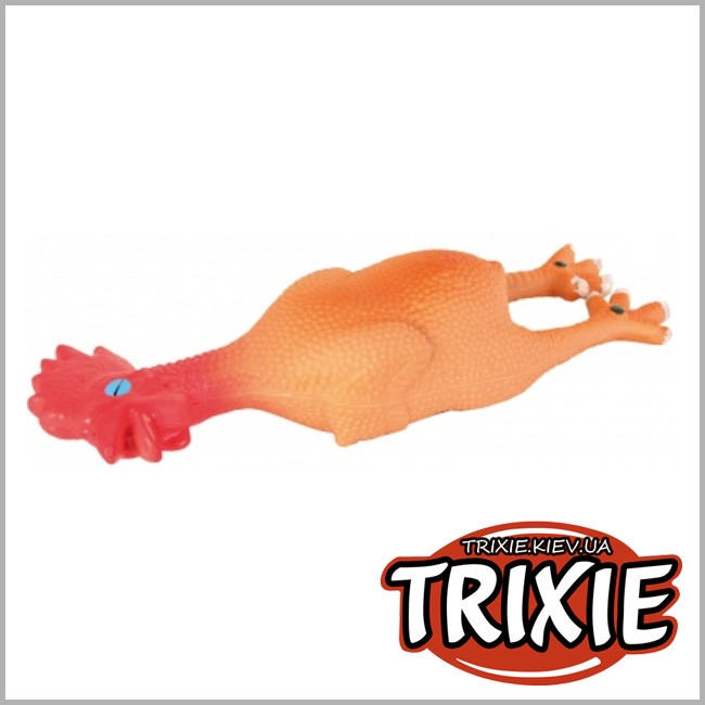 ТРИКСИ Украина - Пищалка игрушка для собак TRIXIE - Петух (латекс 23см)