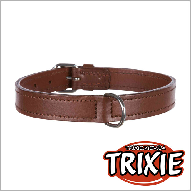 ТРИКСИ Украина - Ошейник кожаный для собак TRIXIE (L-XL: 52-63 cm/30 mm)