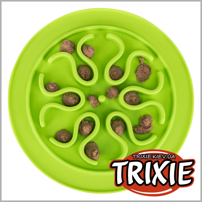 ТРИКСИ Украина - Миска для медленного кормления Trixie Slow Feed (силикон 24см)