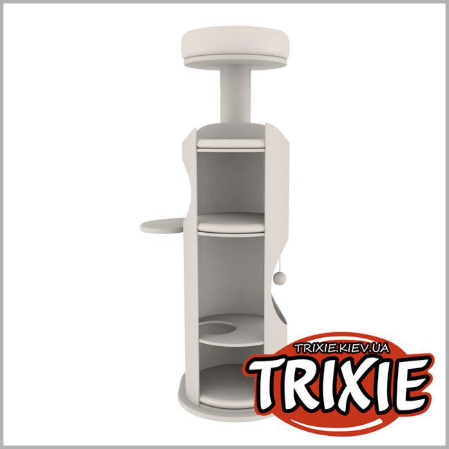 ТРІКСІ Україна - Будиночок-драпак для котів Trixie 44425 "Juana", 57 × 46 134см,сірий/світло-сірий