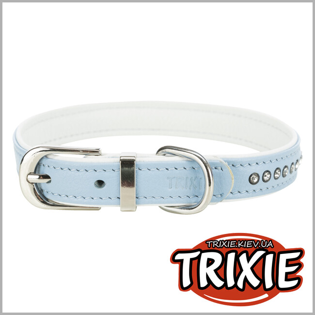 ТРИКСИ Украина - Ошейник для собак Trixie Active Comfort со стразами (светло-синий, S-M, 27-33 cm/15 mm 27-33 cm)