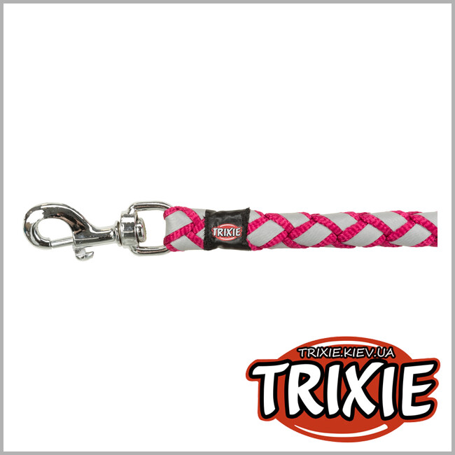ТРИКСИ Украина - Поводок Cavo-TRIXIE светоотражающая (Размер L–XL: 1.00м/18мм,фуксия)