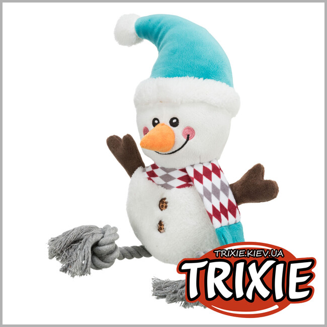 ТРИКСИ Украина - Рождественский снеговик Trixie 92572, плюш/хлопок, 41см
