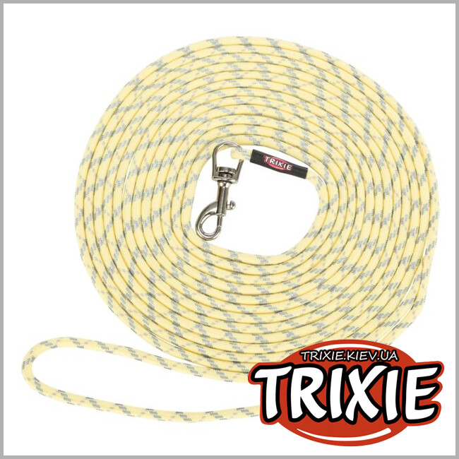 ТРИКСИ Украина - Поводок щенков, круглый Trixie Junior Puppy Tracking Lead, round (XXS-XS, 4m*4mm)