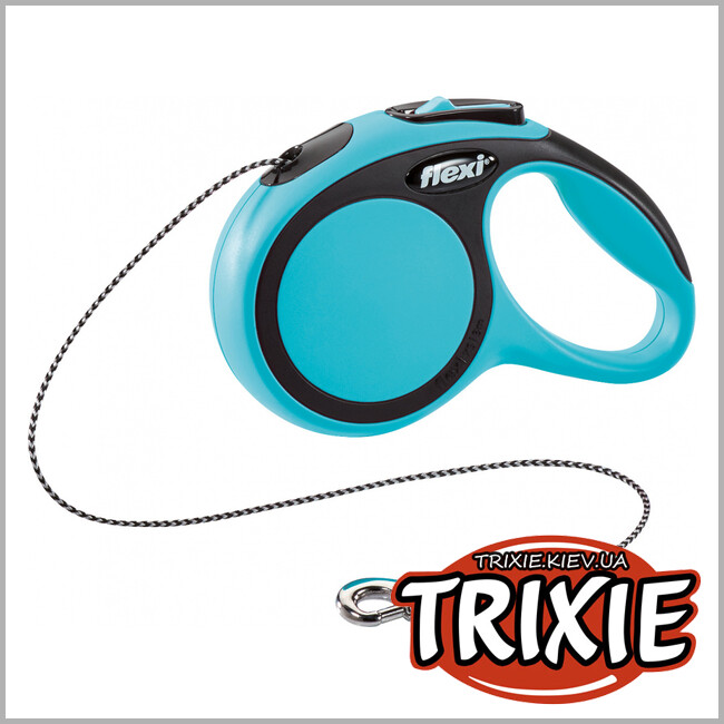 ТРИКСИ Украина - Рулетки для собак TRIXIE - New CLASSIC COMFORT (Размер: 3м/до8кг, Цвет: синий)