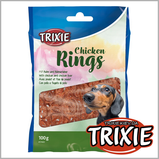 ТРИКСИ Украина - Куриные кольца TRIXIE Chicken Rings (курица 100g)