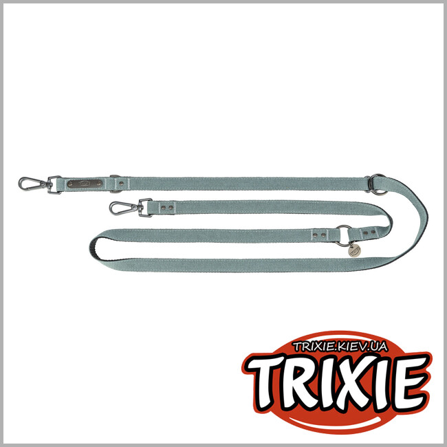 ТРИКСИ Украина - Trixie для собак 1970219 CityStyle V-Lead хлопок S–M 2 м 13 мм светло-серый