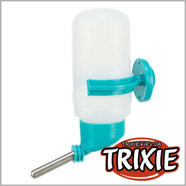ТРИКСИ Украина - Поилка для кроликов Trixie 60573 с винтовой крепью (пластик непрозрачный), 500 мл