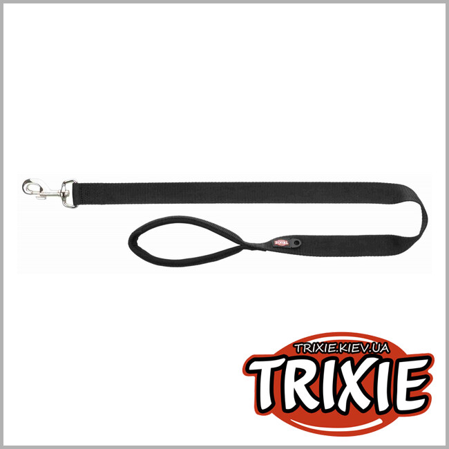 ТРІКСІ Україна - Повідець Premium-TRIXIE (L-XXL: 1.00м/30мм, чорний)