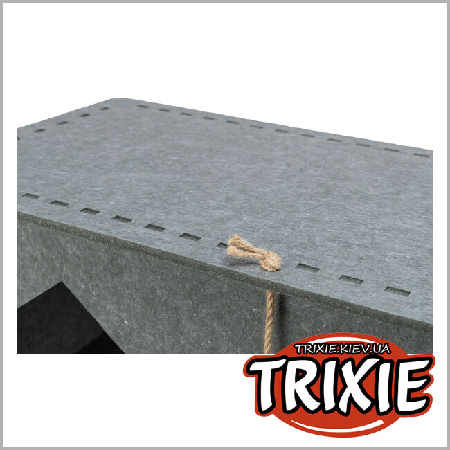 ТРИКСИ Украина - Домик Trixie 36271 Lene для кошек фетр 54х30х35 см серый