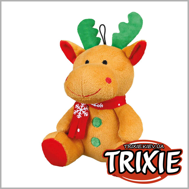 ТРИКСИ Украина - Набор игрушек TRIXIE (Санта/олень/мишка плюш, 20см в уп.6шт)