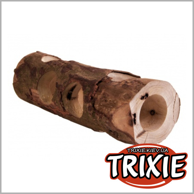 ТРІКСІ Україна - Туннель Натуральне дерево для хом'яка TRIXIE (Розмір: 30см)