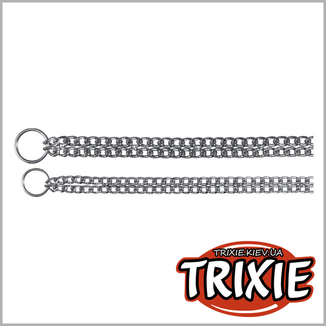 ТРИКСИ Украина - Цепь рывковая двойная для собак TRIXIE (Размер: 55см/2,5мм)