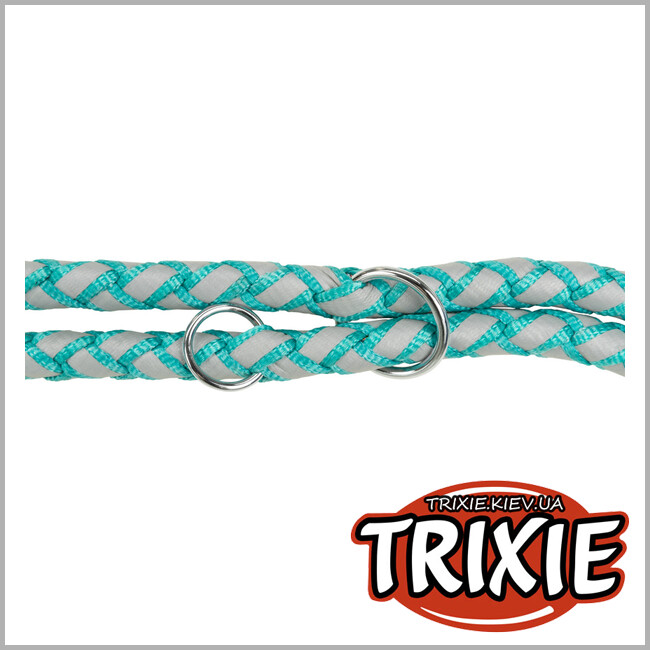 ТРІКСІ Україна - Повідець-перестібка Cavo-TRIXIE світловідбивна (S-M: 2.00м/12мм, океан)