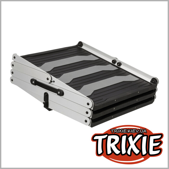 ТРИКСИ Украина - 3-ступенчатые складные ступеньки для животных Trixie 39376 (алюминий/пластик/ТПГ)
