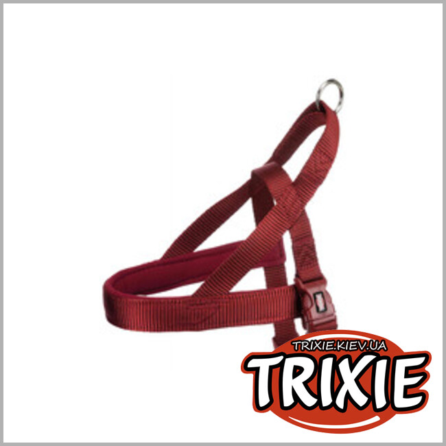 ТРІКСІ Україна - Шлейка норвезька Premium-TRIXIE (M-L: 53-66см/40мм, бордо)