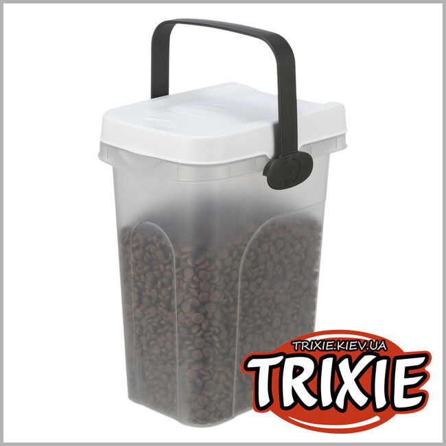 ТРИКСИ Украина - Контейнер для хранение Trixie 24660 сухого корма,пластик, 7л/18х30х22cм, белый