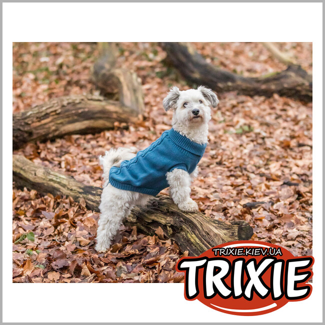 ТРИКСИ Украина - Пуловер для собак Trixie 680061 "Kenton", XS: 34/24см, синий